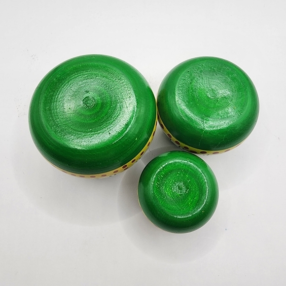 3 Wooden Matki Pot Set - 1.5"-2.5" - Picture 4 of 6